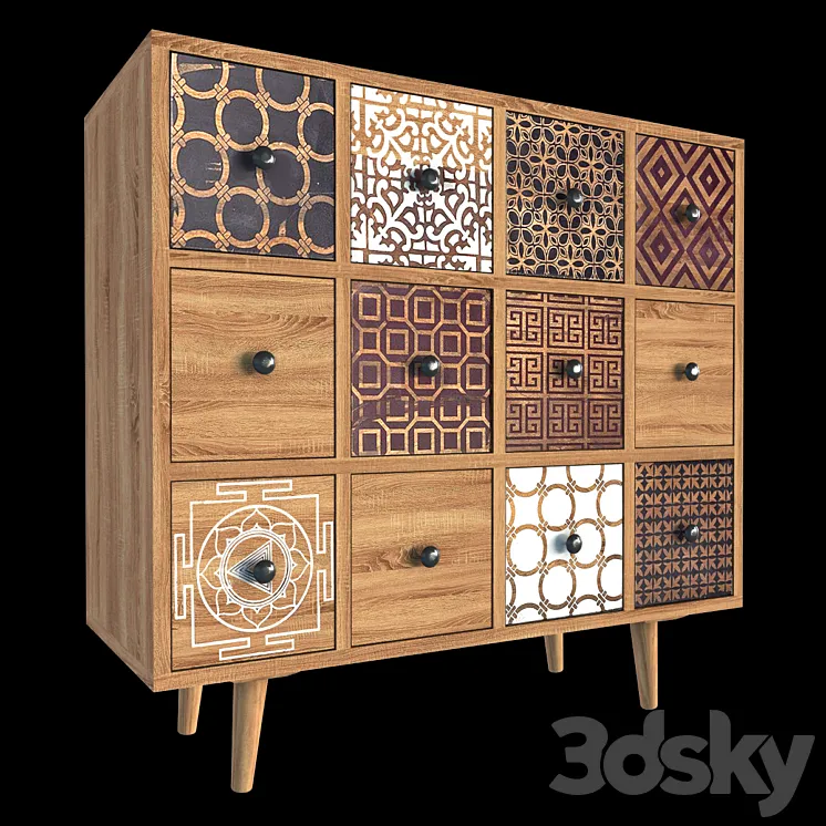 Chest of drawers 2 3DS Max Model