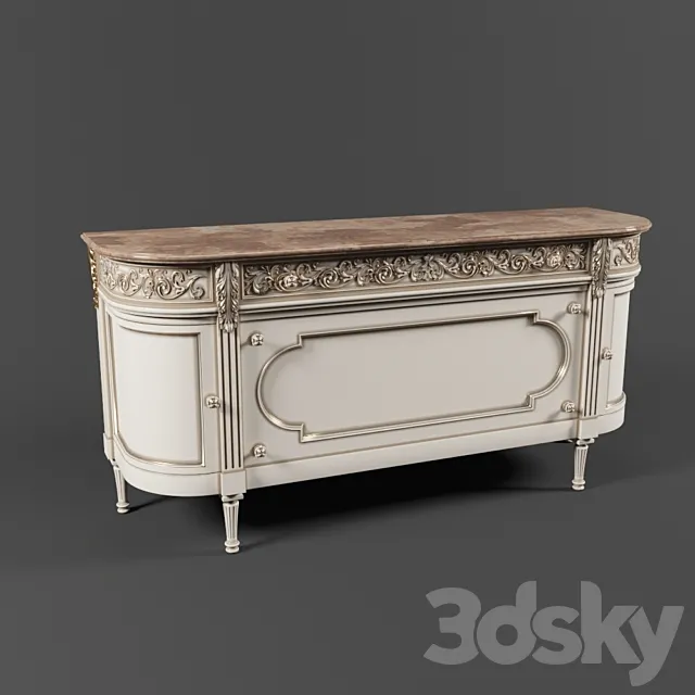 chest of drawers 3ds Max