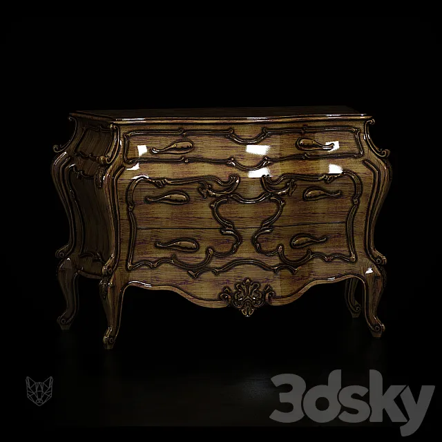 chest of drawers 3DS Max Model