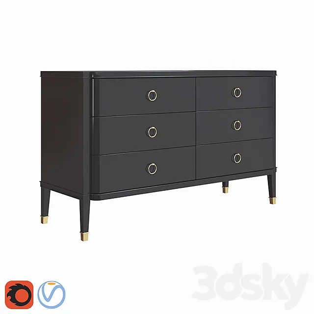 Chest of drawers 3DSMax File