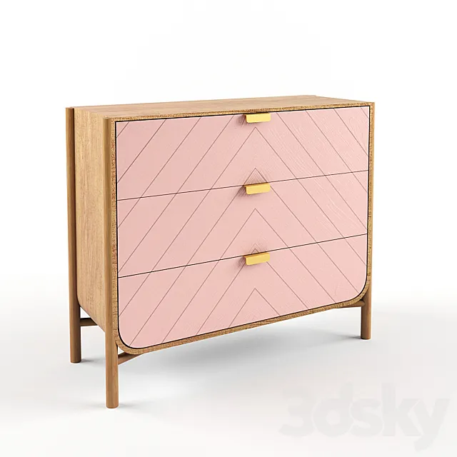 Chest of drawers. A bedside table. HARTÔ 3ds Max