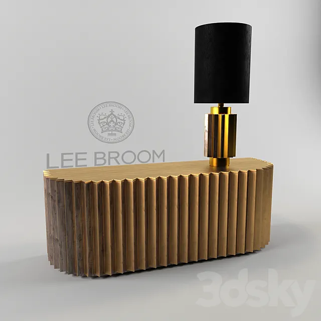 Chest of drawers and a desk lamp Lee Broom 3DSMax File