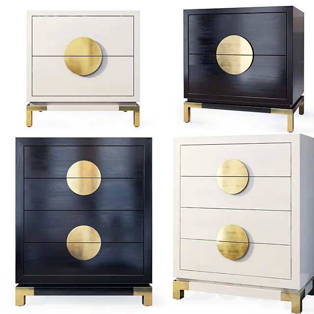 Chest of drawers and bedside table Otium. Dresser nightstand by Liang & Eimil 3ds Max