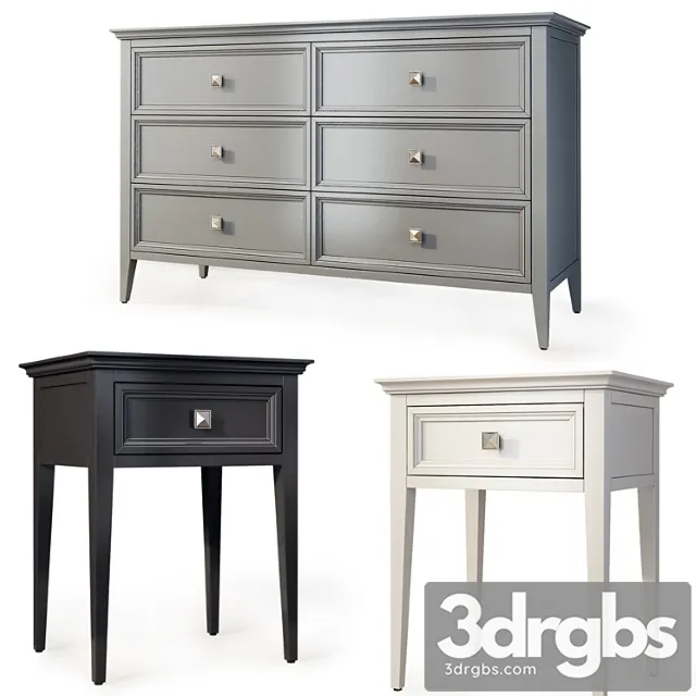 Chest of drawers and bedside tables rfs brooklyn. bedside table, dresser by mebelmoscow