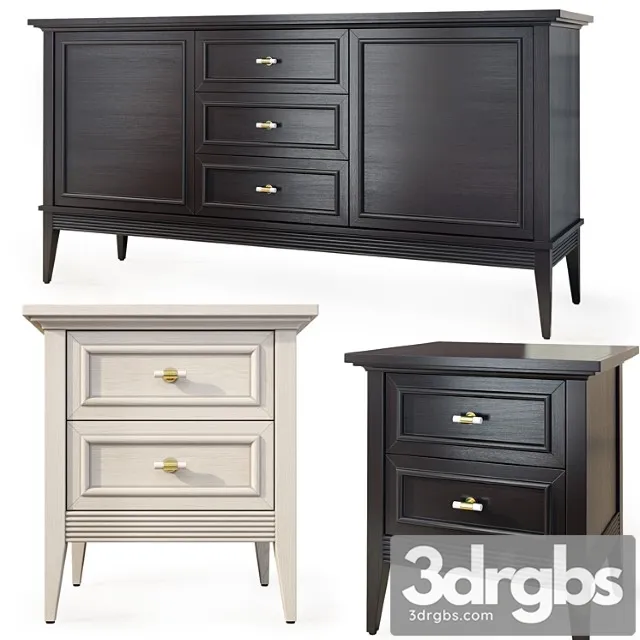 Chest of drawers and bedside tables taylor. sideboard, nightstand by metner