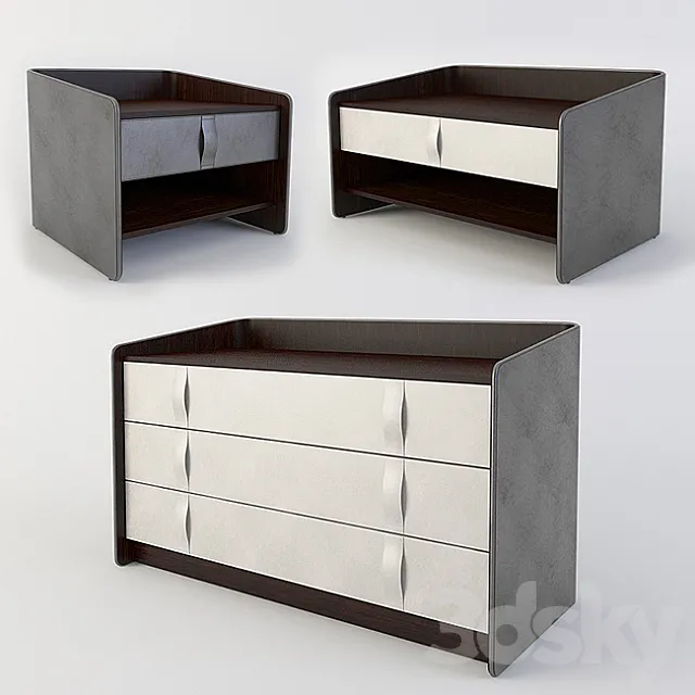 chest of drawers and cabinets Flou Gentleman 3DSMax File
