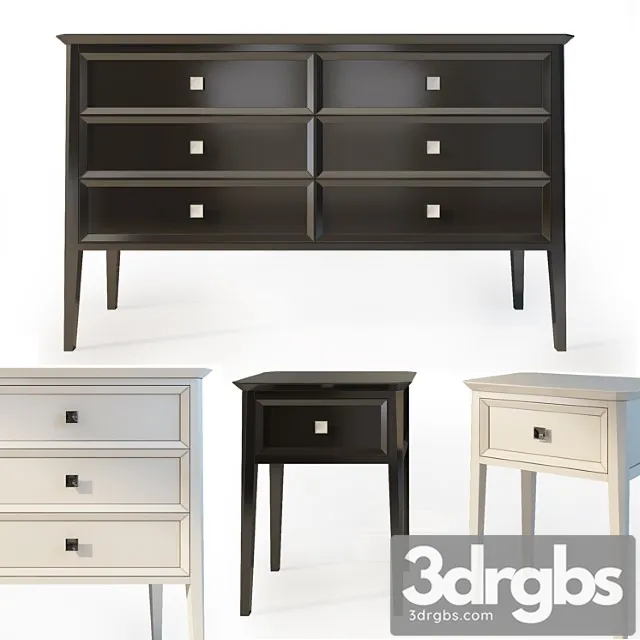 Chest of drawers and dresser. the werby ellington. dresser nightstand. 2 3dsmax Download