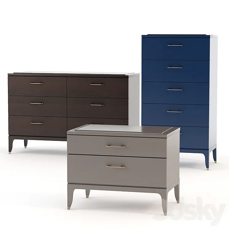 Chest of drawers and sideboard SELVA DELANO 3DS Max