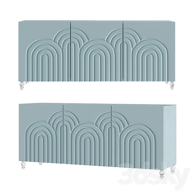 Chest of drawers Arches 3 Door Credenza 3DSMax File