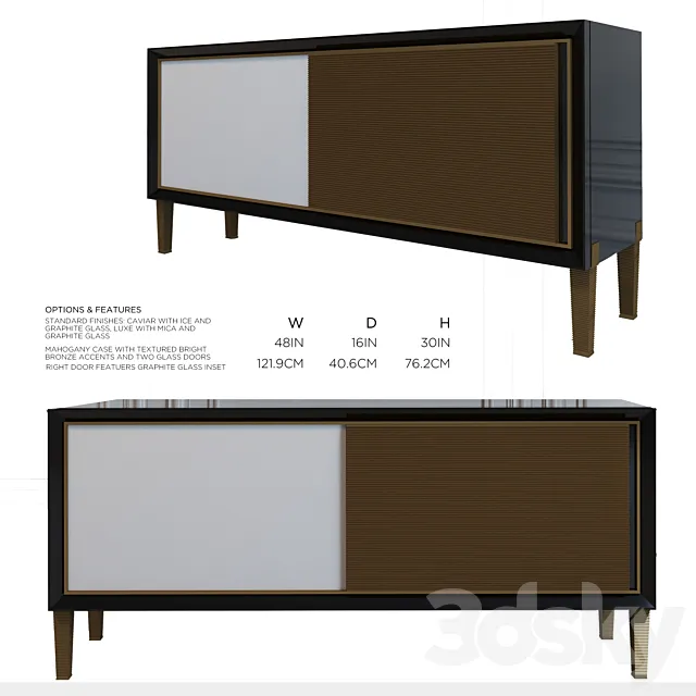 Chest of drawers Baker Janus Cabinet 3ds Max
