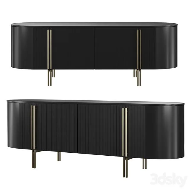 chest of drawers Blush black 3dsMax Model