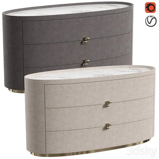 Chest of drawers BOHEME by Rugiano 3dsMax Model