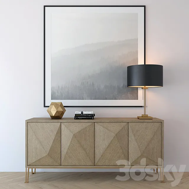 Chest of drawers CABINET HIGHLAND 3ds Max