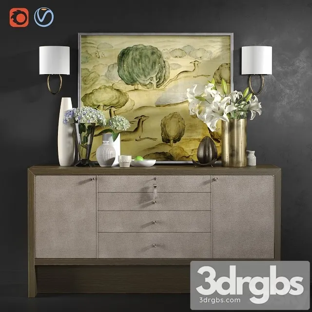 Chest of Drawers Carmel Console Decor 3dsmax Download