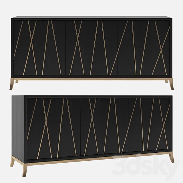 Chest of drawers Hooker Furniture Console 64in 3DSMax File