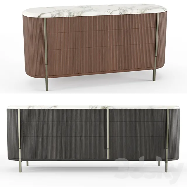 Chest of drawers Kumi 3ds Max