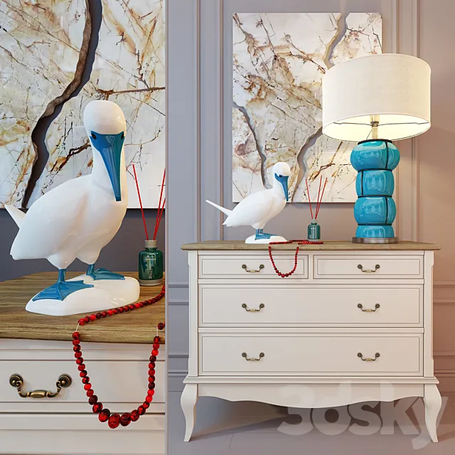 Chest of drawers Leontina. The floor. 3ds Max