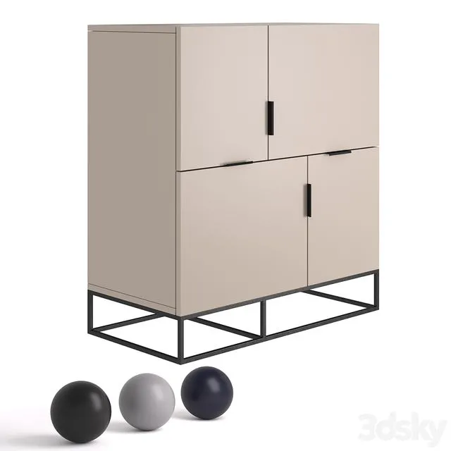Chest of drawers Loft Pure 3dsMax Model