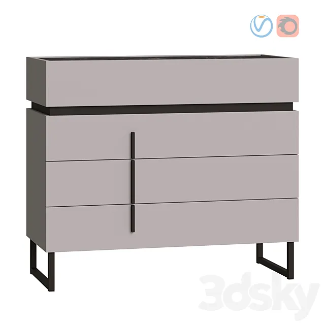 Chest of drawers Milagro 3ds Max