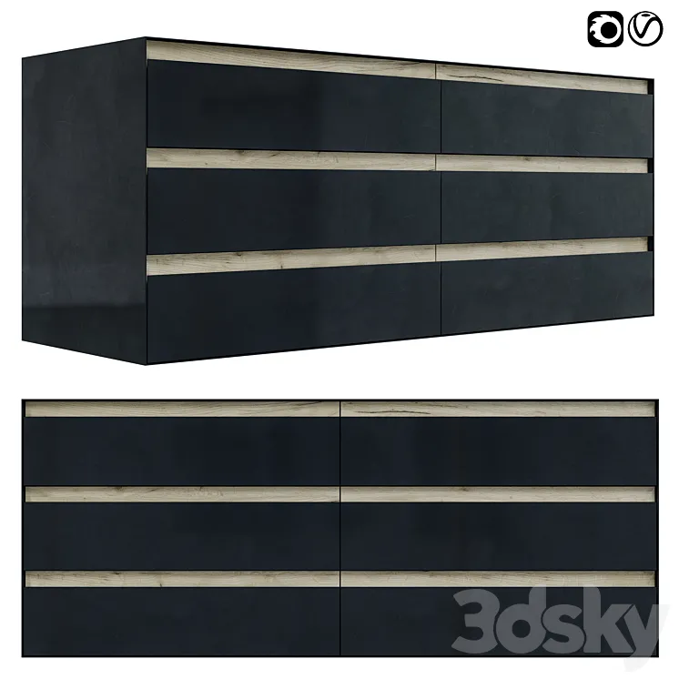 Chest of drawers NS2 03 take&live 3DS Max Model
