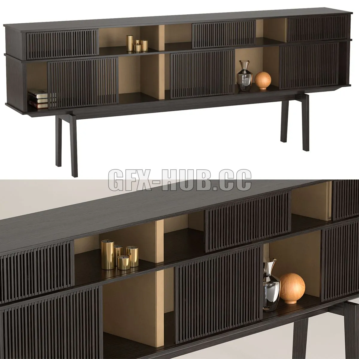 Chest of Drawers Poltrona Frau Lloyd 3dsMax Model