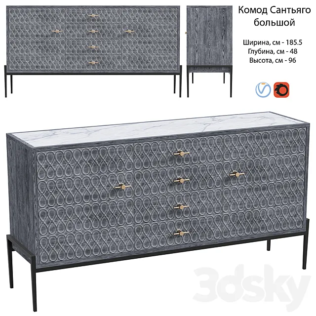 Chest of drawers Santiago large 3ds Max