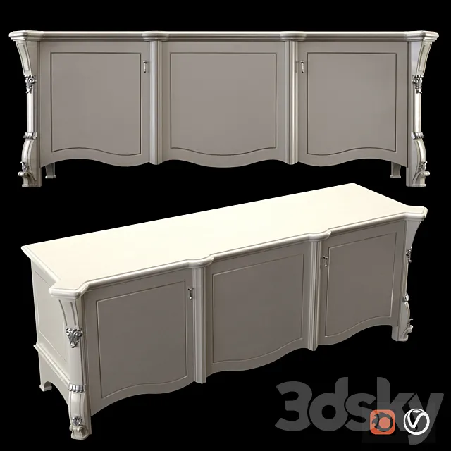 Chest of drawers TV CASA +39 Prestige Laccato 3ds Max