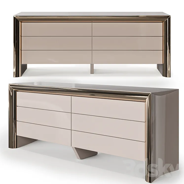 Chest of drawers Visionnaire HAMILTON 3DS Max Model