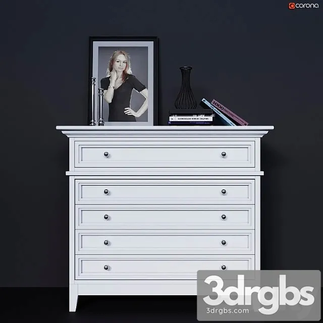 Chest of drawers with drawers dantone home 2 3dsmax Download