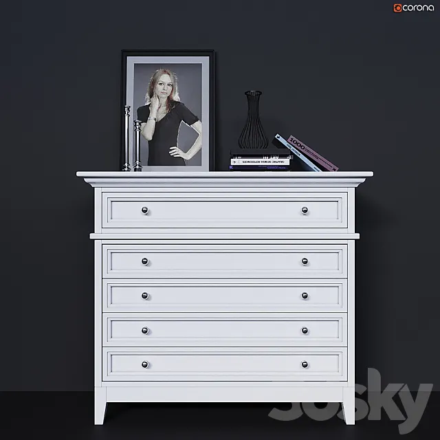 Chest of drawers with drawers Dantone Home 3DSMax File