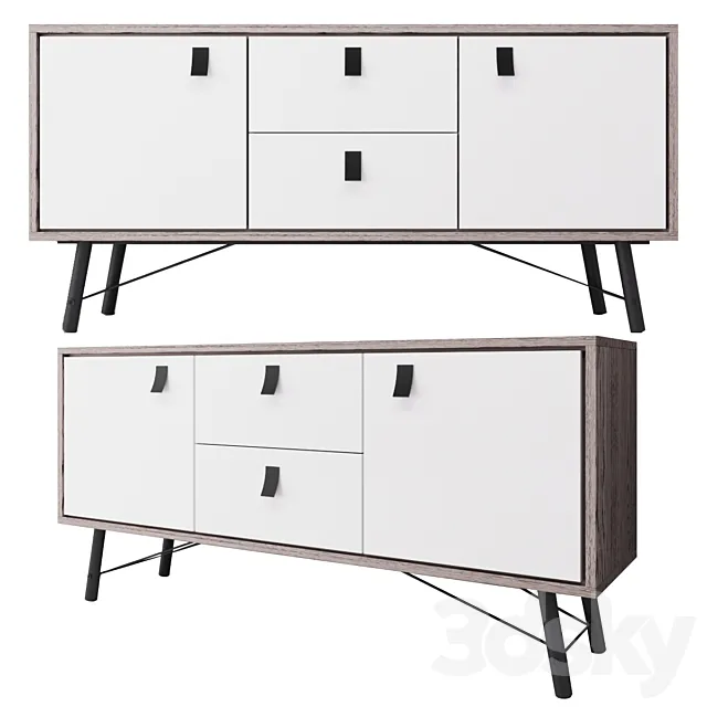 Chest Ry White Large Sideboard 3DSMax File