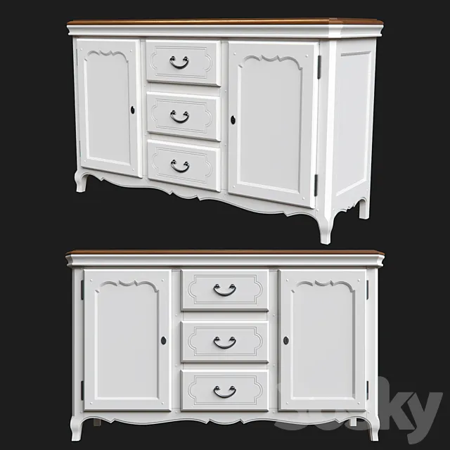 Chest Salon de Provence 3ds Max
