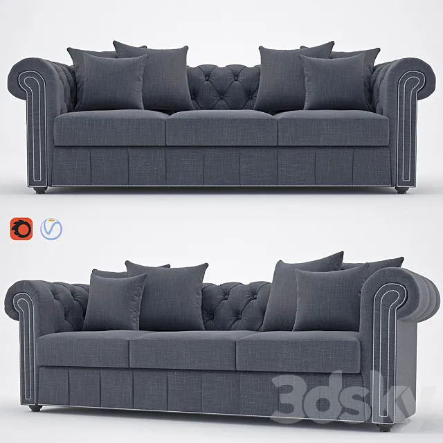 Chester sofa 3ds Max