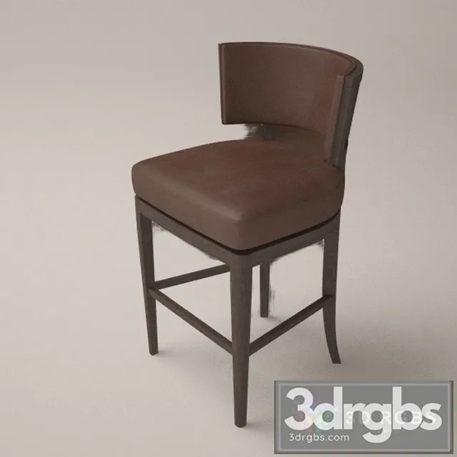 Chesterfield Bar Height Stool Leather 3dsmax Download