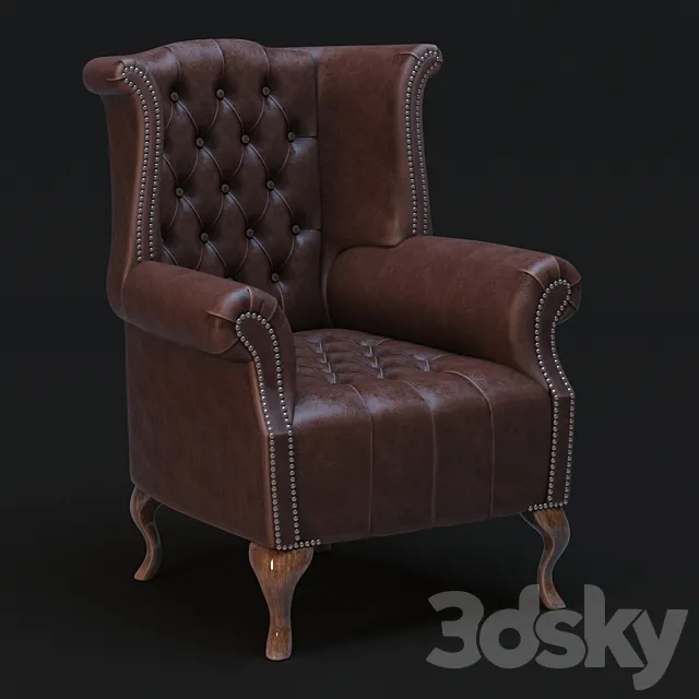 Chesterfield Queen Anne 3ds Max