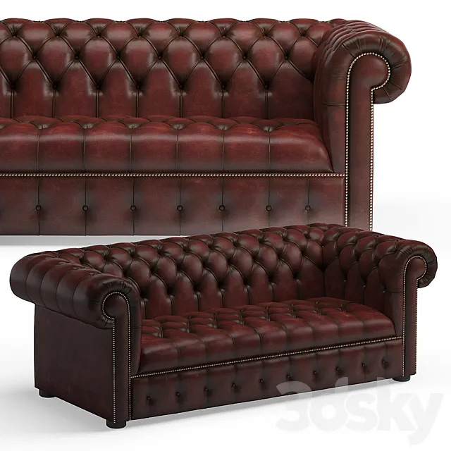 Chesterfield sofa 3DS Max Model