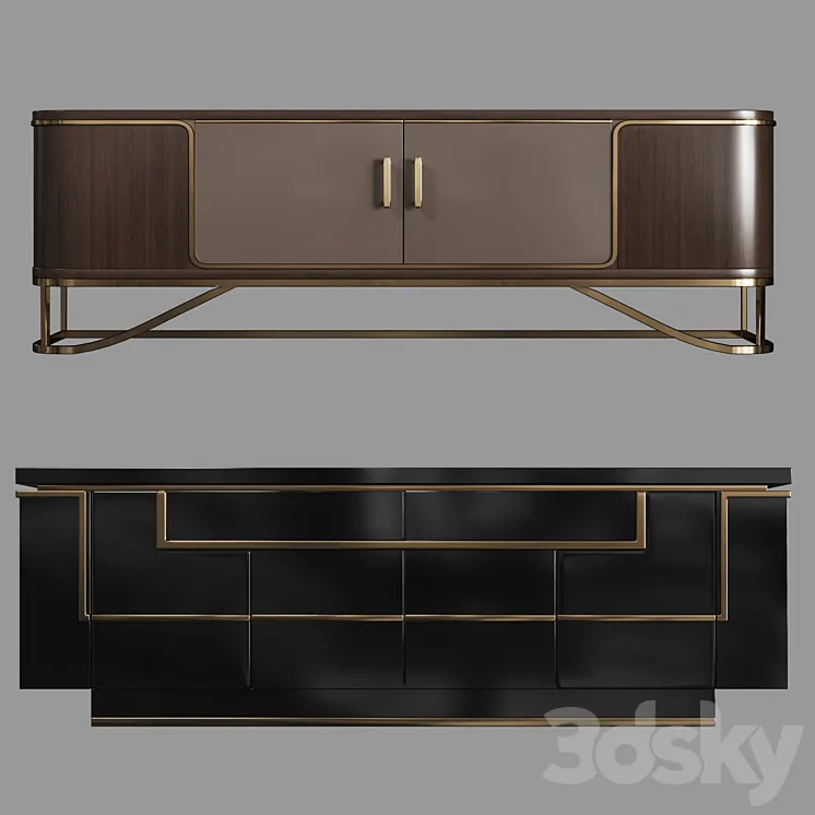 Chests of art deco 02 3DS Max