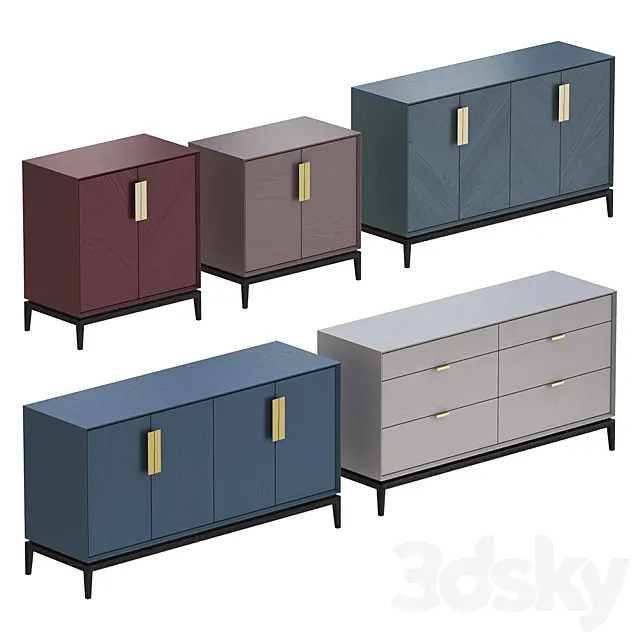 Chests of drawers Koza home “Fine” 3ds Max