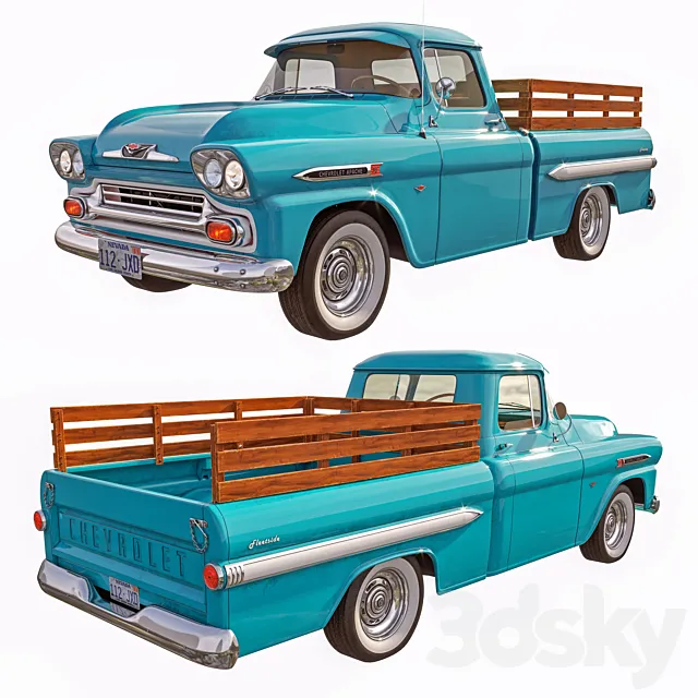 Chevrolet Apache 1959 3DS Max Model