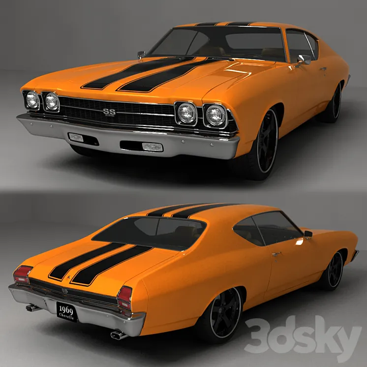 Chevrolet Chevelle SS 1969 3DS Max