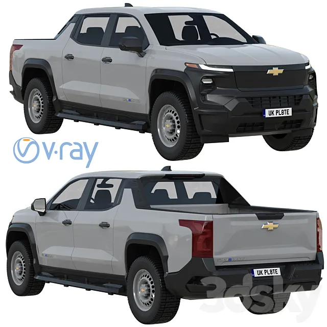 Chevrolet Silverado EV WT 3ds Max