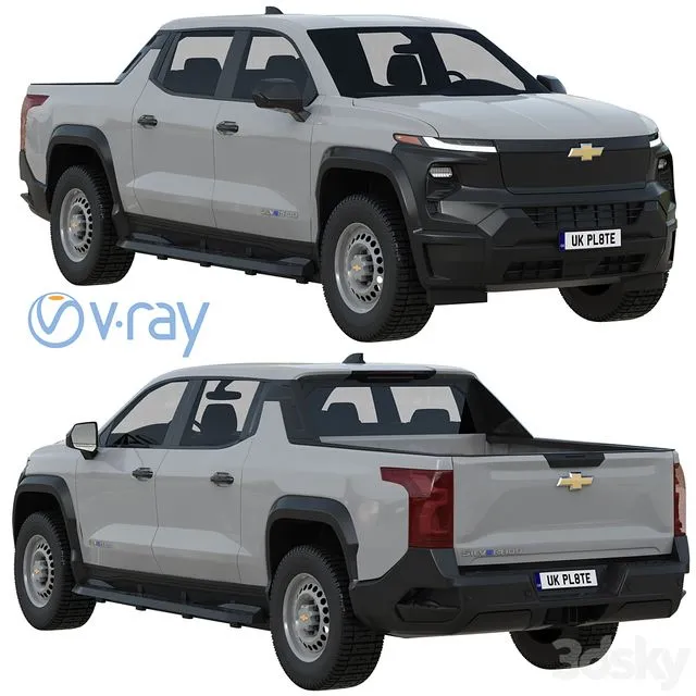Chevrolet Silverado EV WT 3dsMax Model