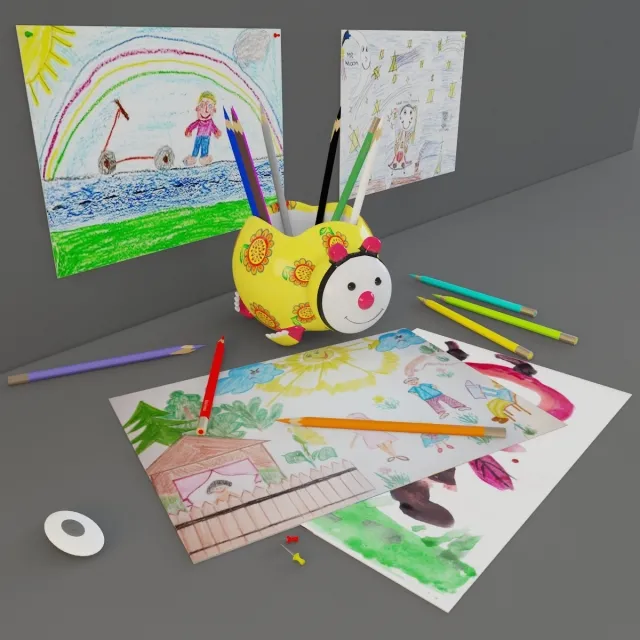 child-room – 3D models for the nursery 3ds Max