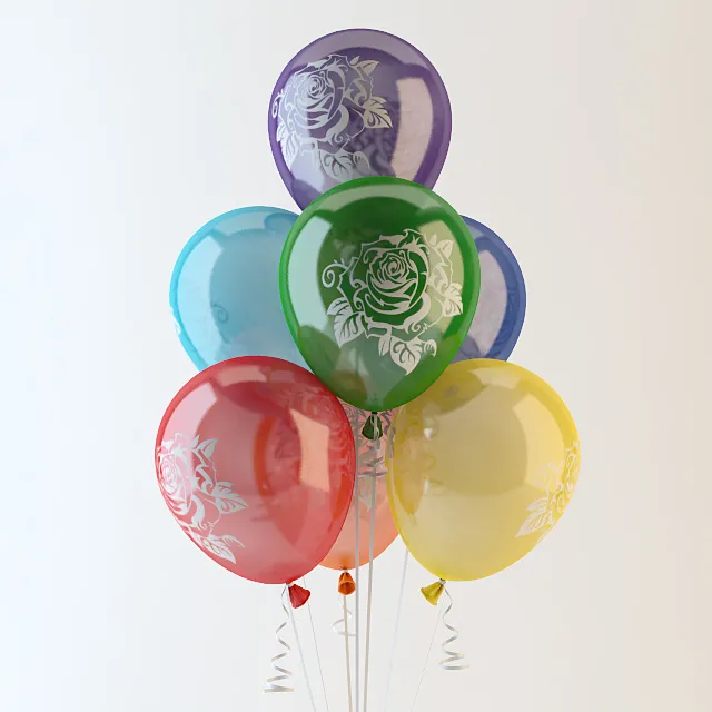 child-room – 7 balloons 3ds Max
