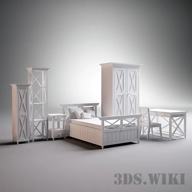 child-room – A set of furniture for the children 3ds Max