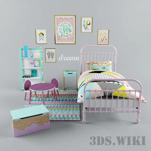 child-room – Accessories and children’s furniture from Adairs 3ds Max
