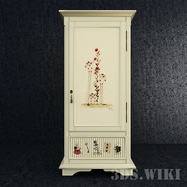 child-room – Alice’s wardrobe 3ds Max