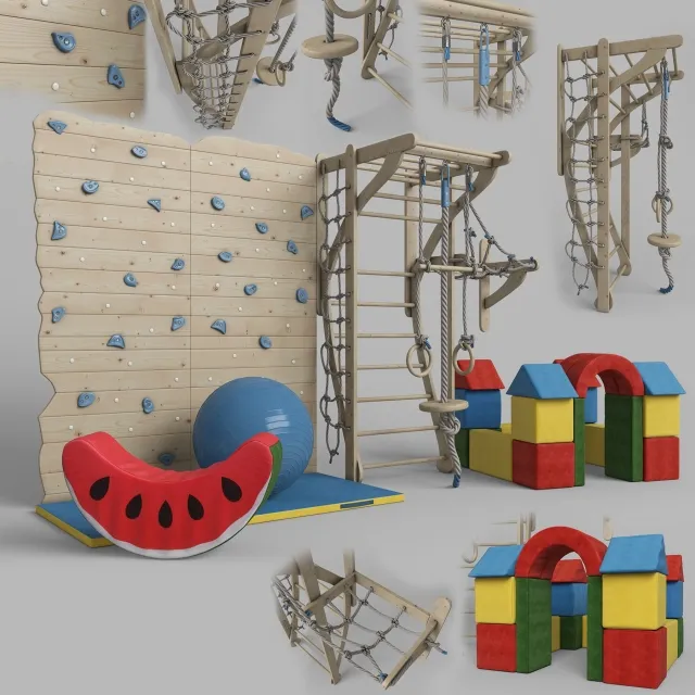 child-room – Arfa Sports Complex 3ds Max