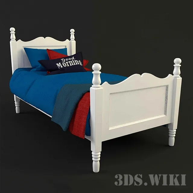 child-room – Bed for a teenager 3ds Max