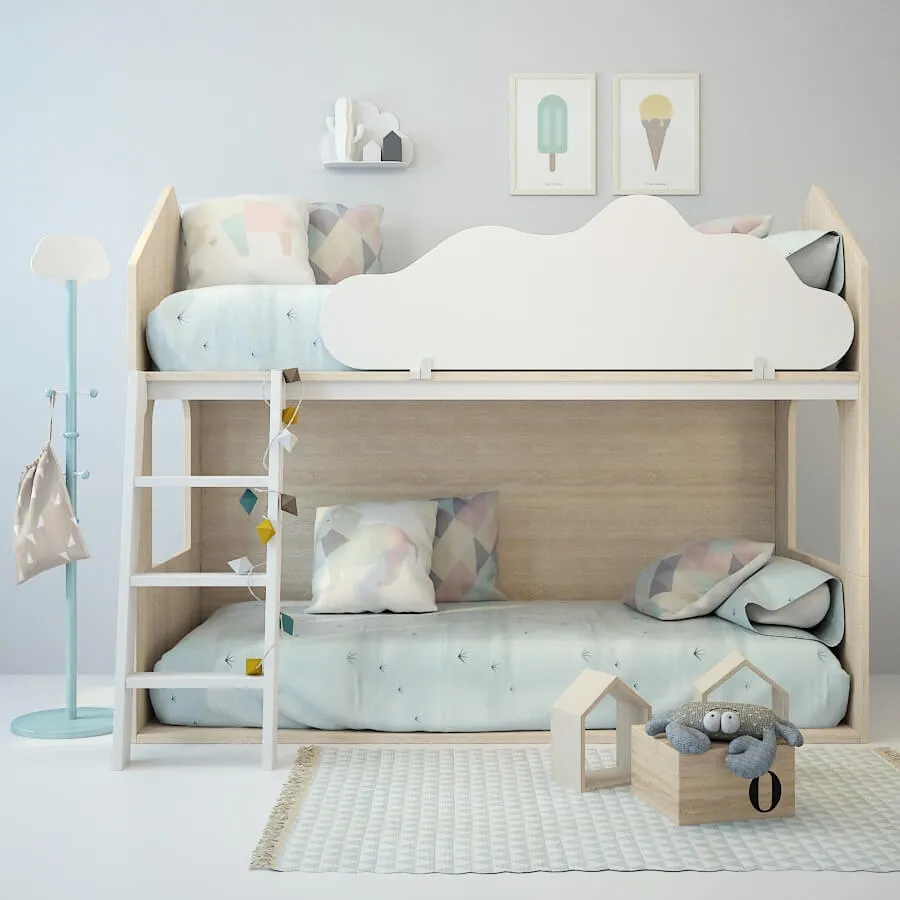 child-room – Bed for children 04 3ds Max